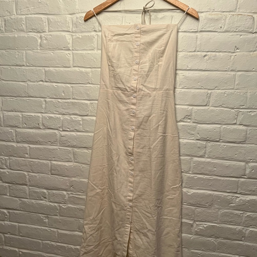 Farrow square neck tie back dress NWOT